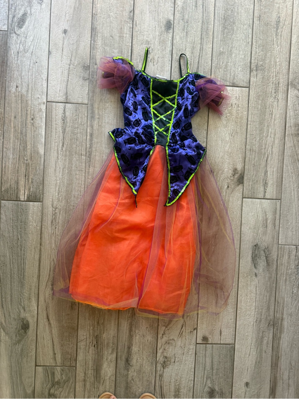 Rubie's Purple and Orange Girls' Witch Costume Dress